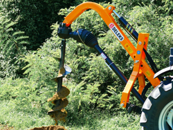 grondboor met hydraulisch systeem voor tractoren mod. l 50h