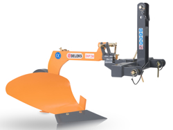 enkele ploeg met wiel voor tractoren zoals bijv. iseki yanmar mod. dp 20