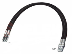 2 hydraulische slangen 1 50m