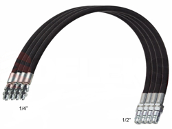 4 hydraulische slangen 4 00m