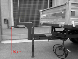 trekstang met zwanenhals voor tractor aanhanger