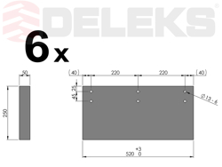 reserve rubber slijtstrip voor sneeuwploegen lnv 315