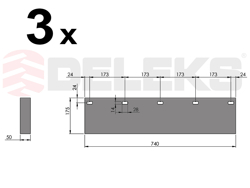 reserve rubber slijtstrip ssh 04 2.2