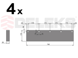 reserve rubber slijtstrip voor ssh 04 3.0