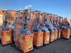 hydraulische armmaaier klepelmaaier met verlengarm voor tractoren mod airone 80