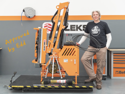 hydraulische armmaaier klepelmaaier met verlengarm voor tractoren mod airone 100