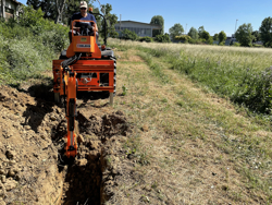 minigraafmachine voor tractoren met driepuntsophanging mod drs 2000t
