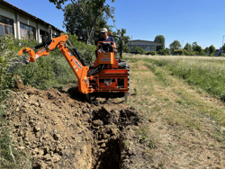 minigraafmachine voor tractoren met driepuntsophanging mod drs 2000t