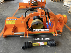 klepelmaaier met hydraulische zijdelingse verschuiving voor middelgrote tractoren