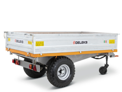 driezijdige kipper kiepaanhanger kiepwagen voor tractoren mod rm 14 t3