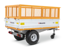 driezijdige kipper kiepaanhanger voor tractoren mod rm 14t3s