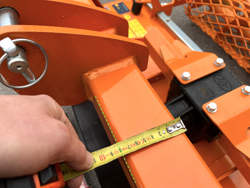 grondfrees met kruimelrol voor tractor mod dfu 120