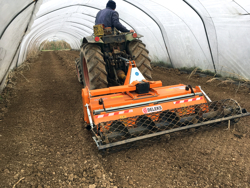 grondfrees met kruimelrol voor tractor mod dfu 160