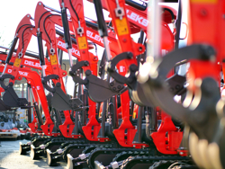 mini graafmachine met toebehoren 1 ton mod m100