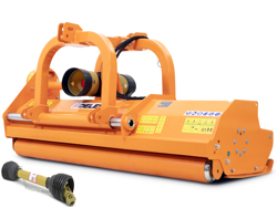 middelzware klepelmaaier met front en achteraanbouw en hydraulische zijdelingse verschuiving voor alle middelzware tractoren met banden of rupskettingen