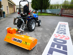 zijwaarts verschuifbare hellingmaaier model volpe 100