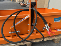 mechanische grondbak 140cm breed van hardox en ssab staal voor tractoren met laadklep