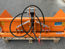 mechanische grondbak 140cm breed van hardox en ssab staal voor tractoren met laadklep