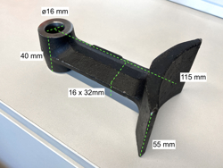 hydraulische klepelmaaier voor mini graafmachine mod. arm 100