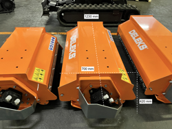 hydraulische klepelmaaier voor mini graafmachine mod. arm 100