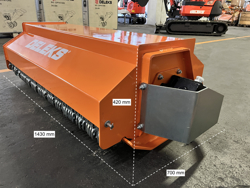 hydraulische klepelmaaier voor mini graafmachine mod. arm 120