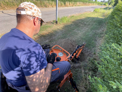 minigraafmachine voor tractoren incl graafbak mod drs 1000