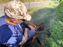 minigraafmachine voor tractoren incl graafbak mod drs 1000