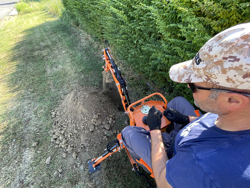 minigraafmachine voor tractoren incl graafbak mod drs 1000