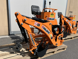 minigraafmachine voor tractoren incl graafbak mod drs 1000t