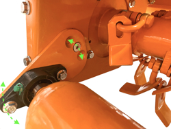 hydraulisch aangedreven klepelmaaiers voor min graafmachines mod. ars 60