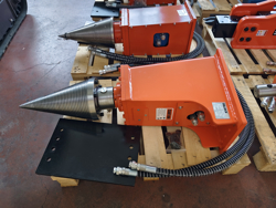 kegelsplijter houtklover voor minigraafmachine lsp40