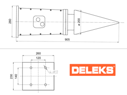 kegelsplijter houtklover voor minigraafmachine lsp12