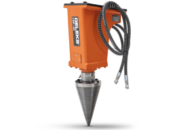 kegelsplijter houtklover voor minigraafmachine lsp40