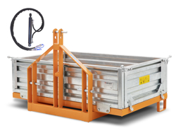 kiepbak grondbak achterbak voor tractoren mod t 1600 h