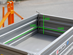 kiepbak grondbak achterbak voor tractoren mod t 1600 h