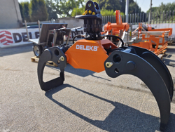 houtgrijper houtklem grijper met rotator voor kranen en minigravers van 5 bis 10t mod dk 18 gr 100f