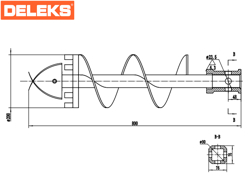 boor 20 cm voor grondboor s100