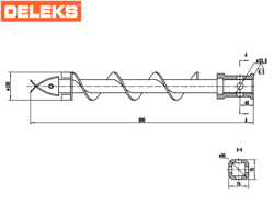boor 10 cm voor grondboor s100