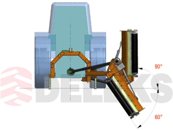 verstek klepelmaaier zware uitvoering voor tractoren met 80 130 pk mod. dragon 180