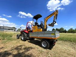 driezijdige kipper kiepaanhanger kiepwagen voor tractoren mod rm 14 t3h