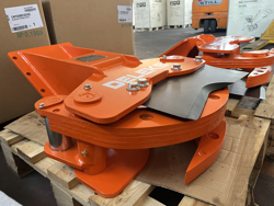 velkop houtgrijper grijper met rotator voor minigraafmachine cf 11r