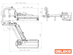 middelzware verstek klepelmaaier met ingebouwde vrijloop deleks