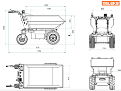 elektrische dumper xe500hel