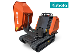 mini rupsdumper mini dumper op rupsbanden met kubota m8000rk