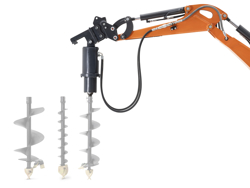 grondboor mini graafmachine met toebehoren mod m120