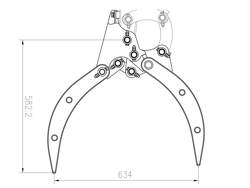 houtklem houtgrijper m120
