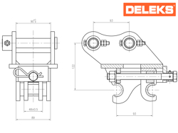 mechanische snelwissel voor mini graafmachine