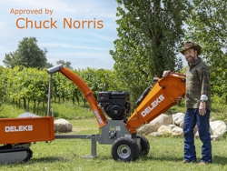 benzine hakselaar versnipperaar met motor mod. dk 800 briggs & stratton