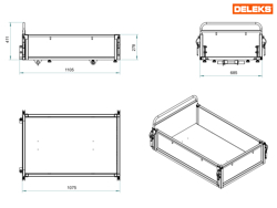kiepbak voor elektrische mini dumper xe500h