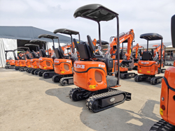 mini graafmachine met toebehoren 1 ton mod m100